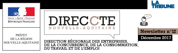 DIRECCTE AQUTAINE (Direction Régionale des Entreprises, de la Concurrence, de la consomation, du travail et de l'emploi) - NEWSLETTER DIRECCTE #9 - MARS 2017